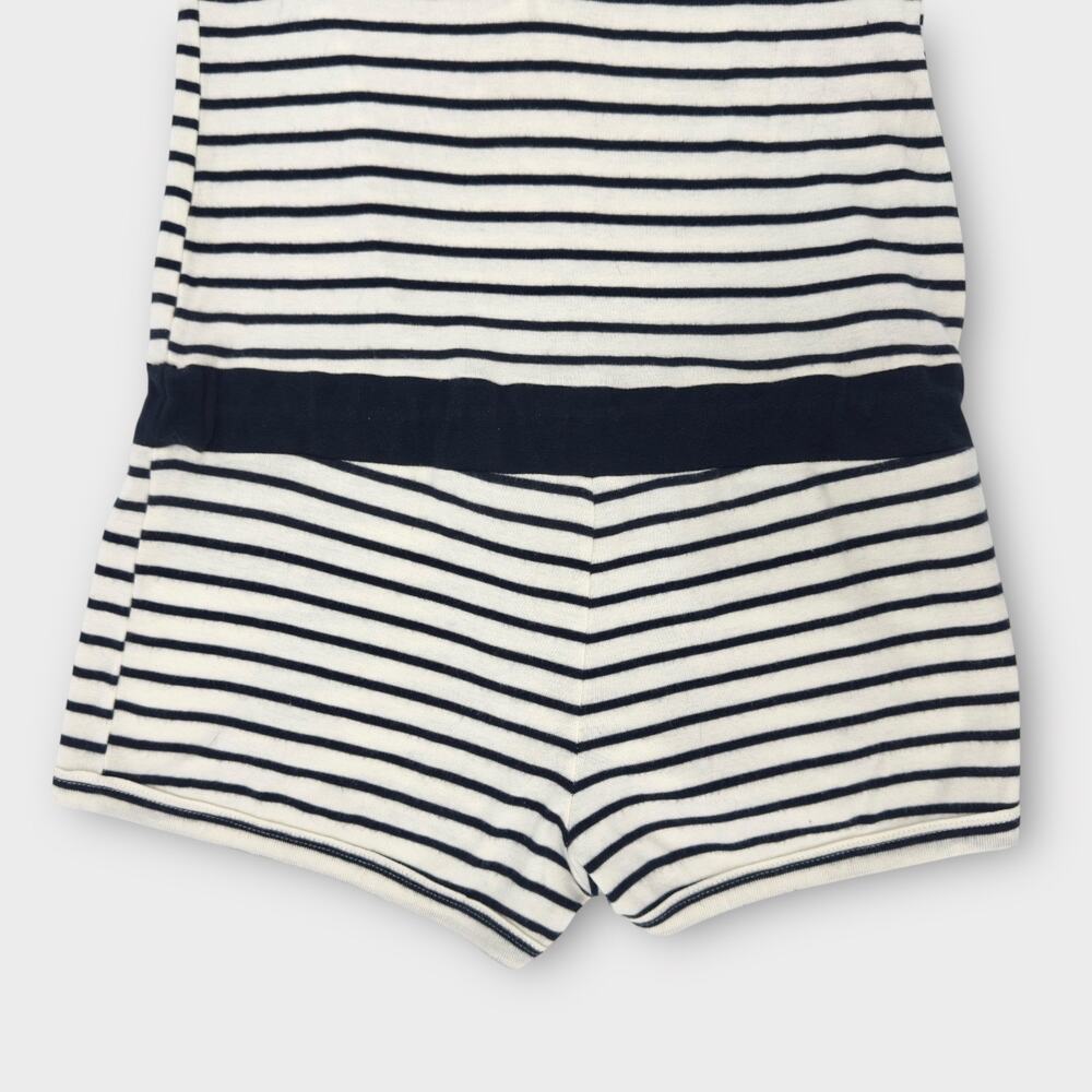 Vintage Y2K Forever 21 Twentyone Striped Romper Size M Nautical Preppy Cotton - Picture 7 of 10